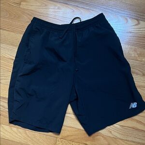 New Balance Black Men's Athletic Shorts with Logo